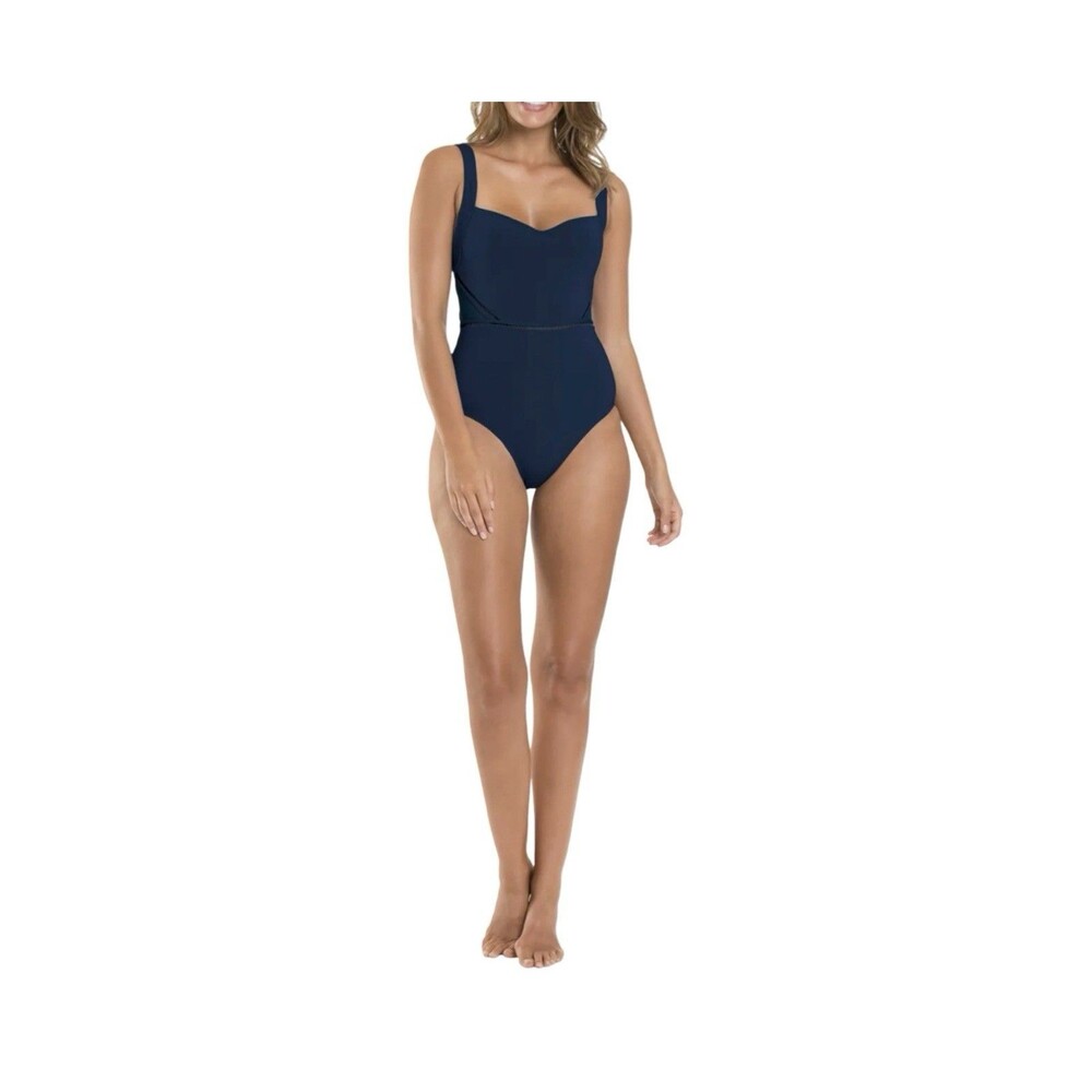 JETS Australia Navy Aspire Infinity Mesh One-Piece Swimsuit Women’s Size 8 NWT